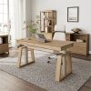 Vexol Radnor 3-Piece Office Set with Adjustable Desk Bookcase and File Cabinet