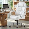 Vexol Enosburg Executive Chair with Tufted Faux Leather and Headrest