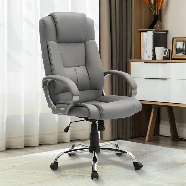 Height Adjustable Executive Chair with Tilt Tension and Swivel Function