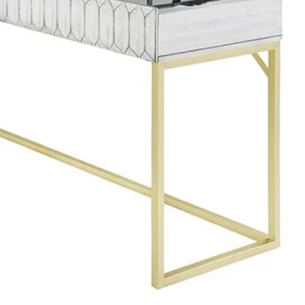 Modern Textured Front Panels on Fredie Collection Home Office Desk