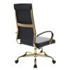 Sturdy 5-Star Gold Steel Frame with Smooth Rolling Dual-Wheel Casters